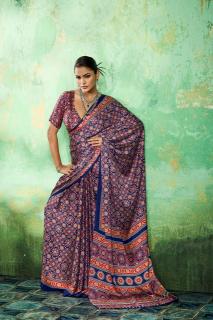 Rajtex pure ajrakh-039 saree indian ladies clothes wholesalers